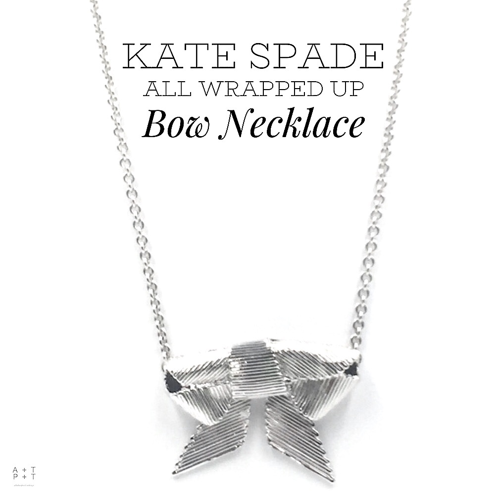 ‼️SOLD‼️ Kate Spade All Wrapped Up Bow Necklace